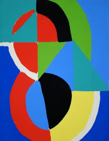 Estêncil Delaunay - Gouache, 1955