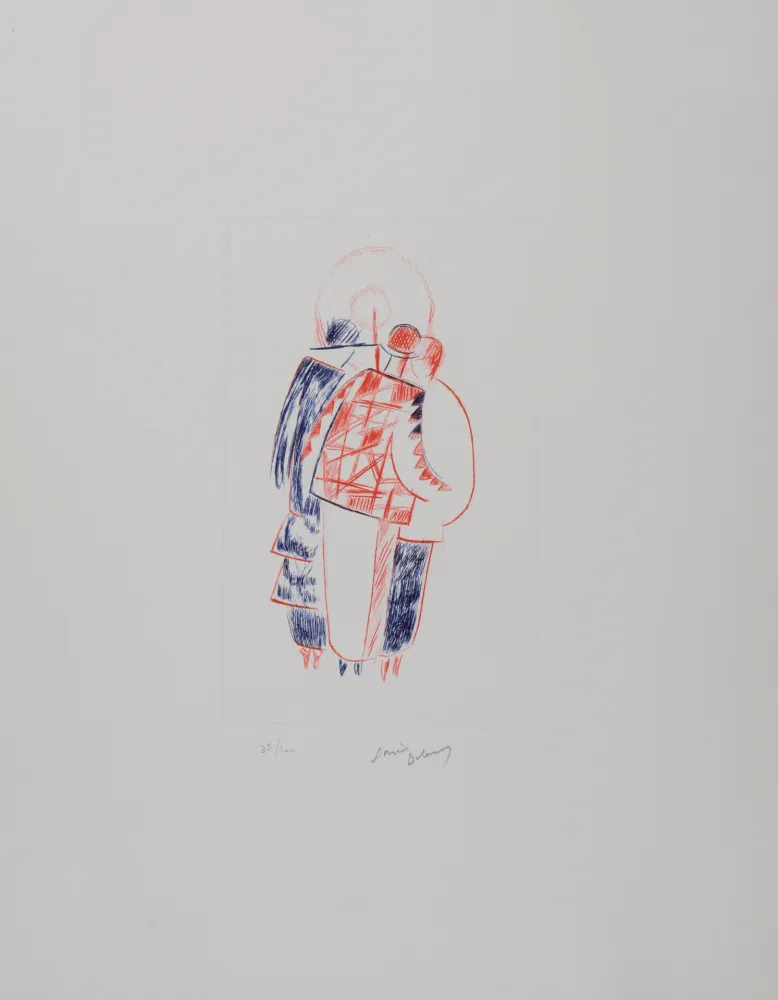 Água-Forte Delaunay - Groupe de femmes, 1978 - Hand-signed