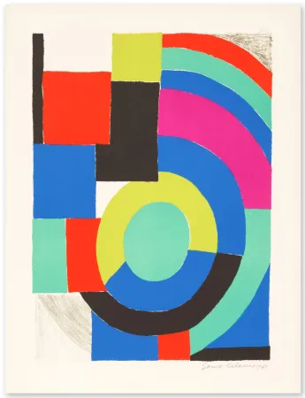 Litografia Delaunay - La Verte 
