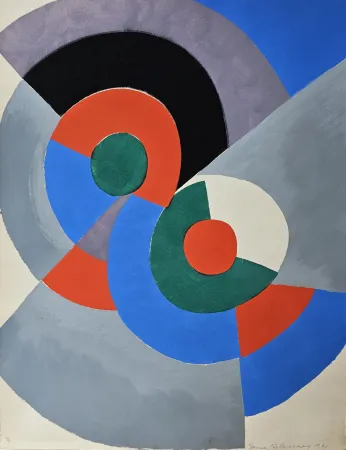 Estêncil Delaunay - Oésie de Mots Poésie de Couleurs. No 4