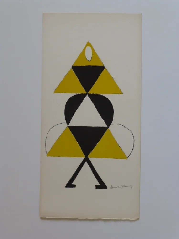 Litografia Delaunay - Projet de costume 