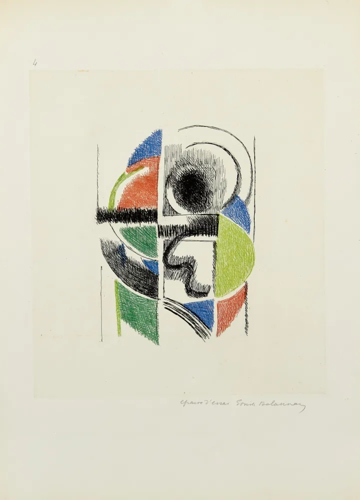 Gravura Delaunay - Rythme coloré