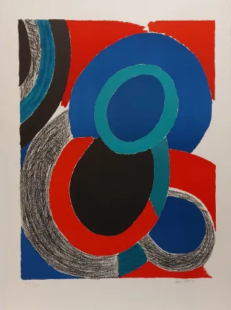 Litografia Delaunay - Vol de nuit 