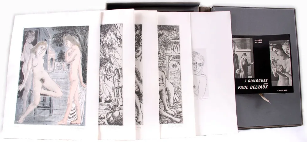 Livro Ilustrado Delvaux - 7 dialogues avec Paul Delvaux