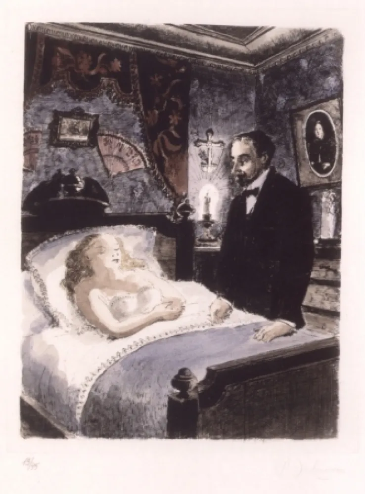 Sem Técnica Delvaux - LE PAYS DES MIROIRS - 16 gravures aquarellées