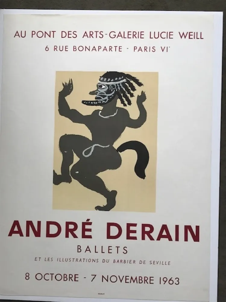 Cartaz Derain - André Derain 'ballets ' 