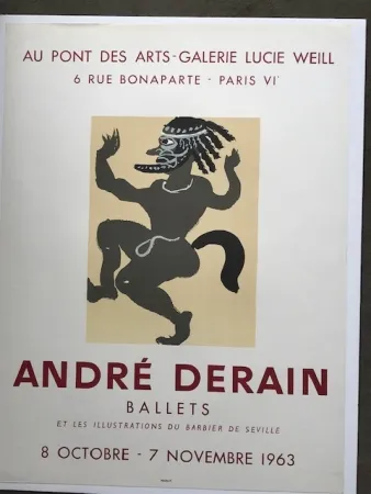 Cartaz Derain - André Derain 'ballets ' 