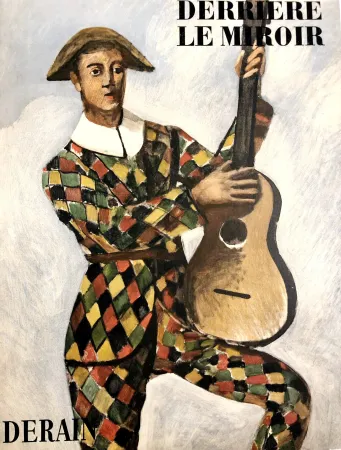 Litografia Derain - Arlequin à la guitare
