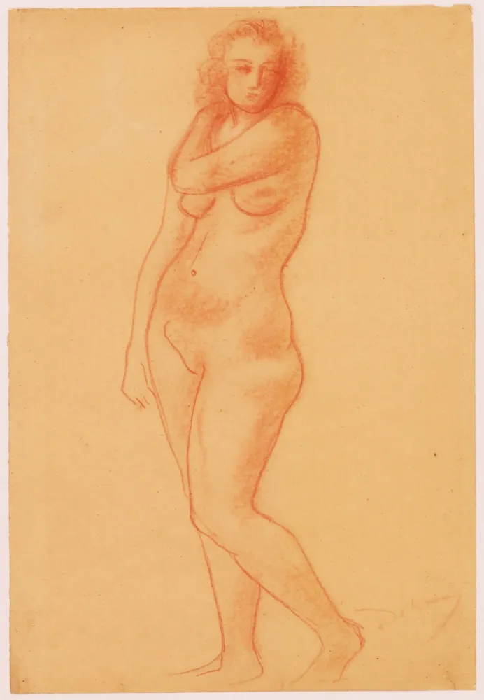 Sem Técnica Derain - Ohne Titel (Nu debout/Femme nue).