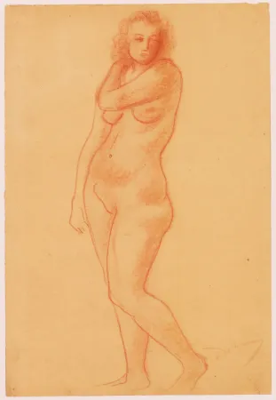 Sem Técnica Derain - Ohne Titel (Nu debout/Femme nue).
