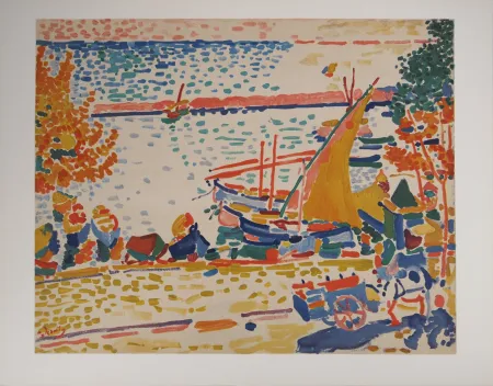 Litografia Derain - Port de Collioure fauve