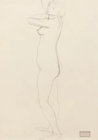 Sem Técnica Derain - Standing nude 
