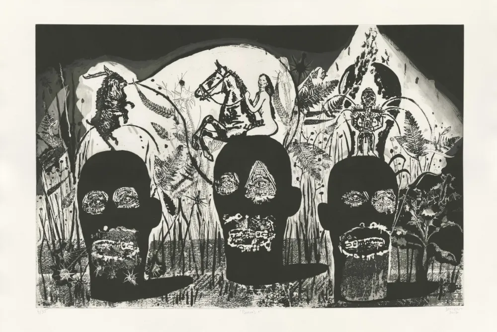 Gravura Deroubaix - Damnés