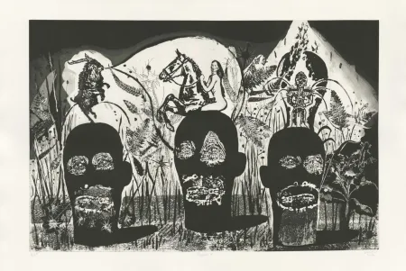 Gravura Deroubaix - Damnés