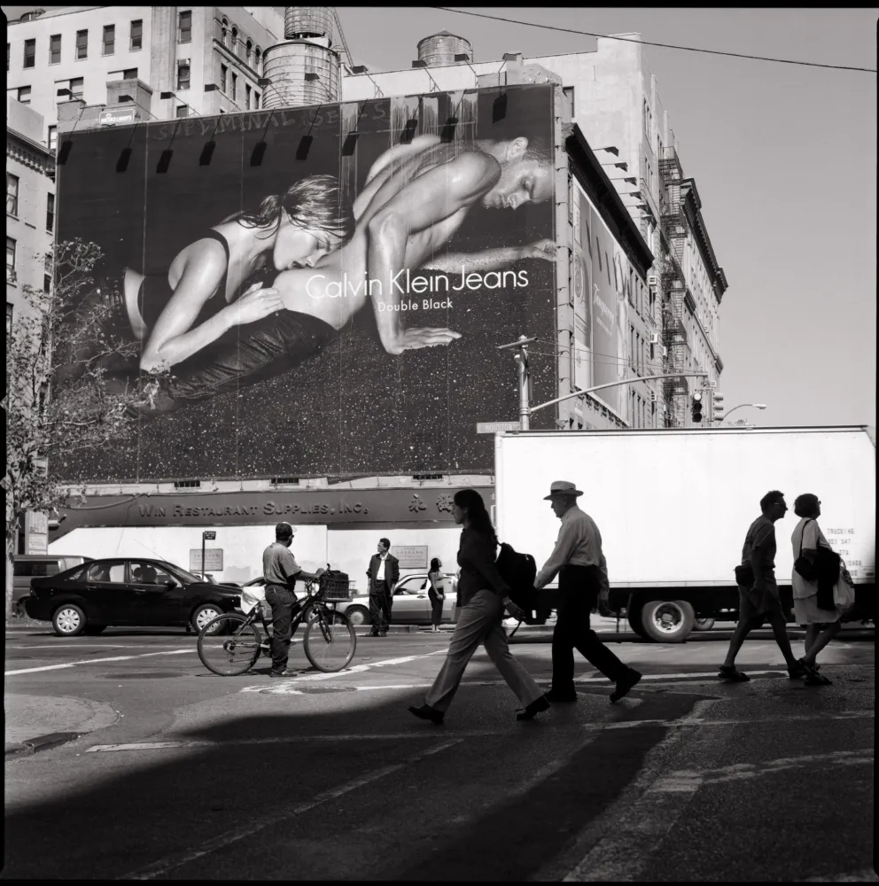 Fotografia Deruytter - Billboards, NY: Houston and Lafayette Streets (CK 6)