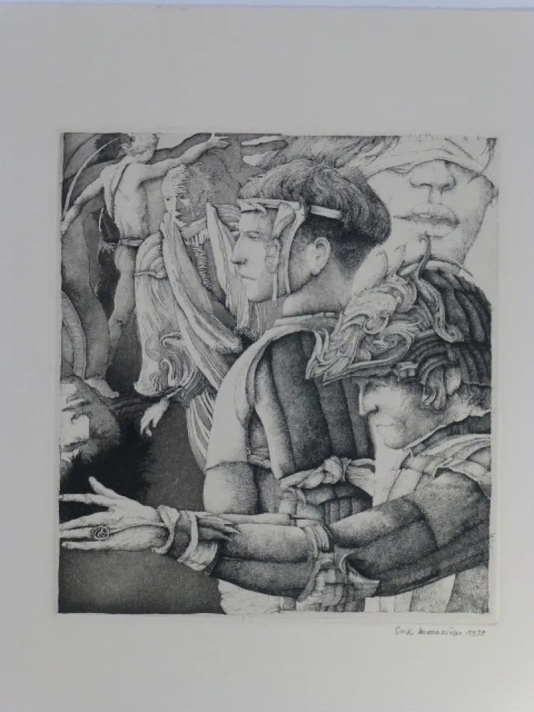 Água-Tinta Desmazières - Le songe de Malatesta