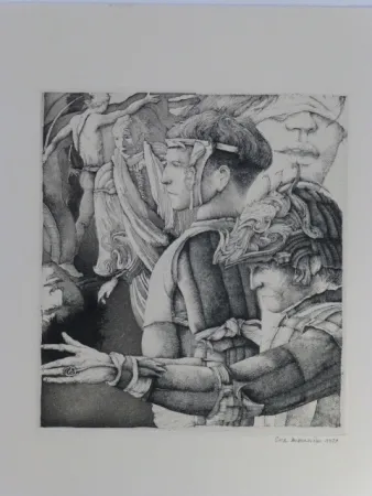 Água-Tinta Desmazières - Le songe de Malatesta