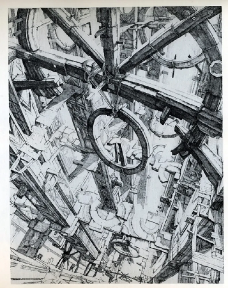 Gravura Desmazières - Les Roues