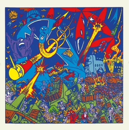 Serigrafia Di Rosa - Bataille