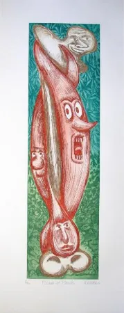 Gravura Di Rosa - Fémur et muscles