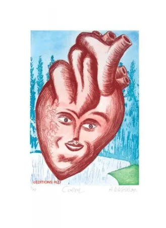 Gravura Di Rosa - Le coeur 