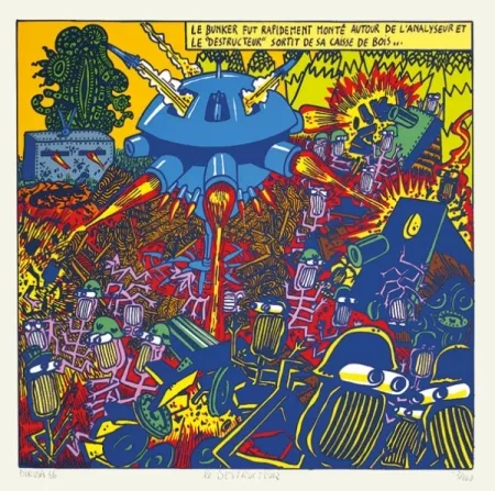 Serigrafia Di Rosa - Le destructeur