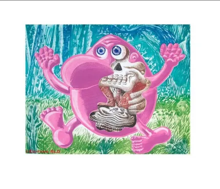 Água-Tinta Di Rosa - Le promeneur