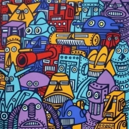 Serigrafia Di Rosa - ROBOTS