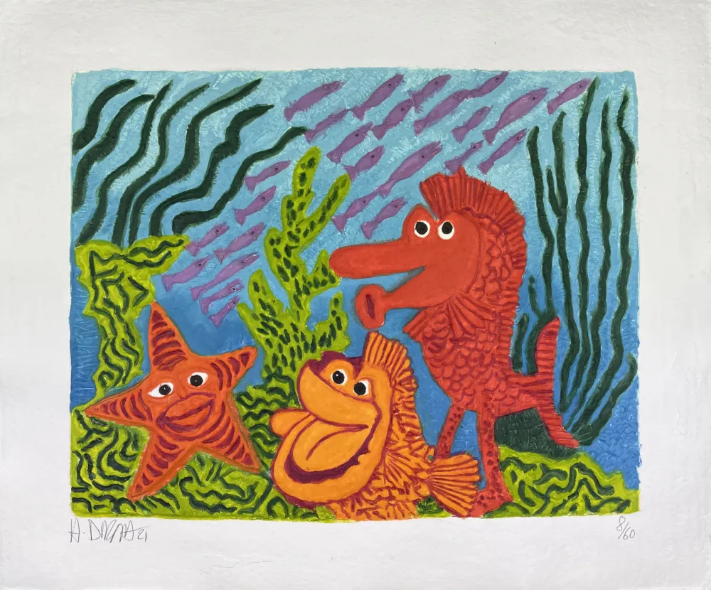 Gravura Di Rosa - Société sous-marine