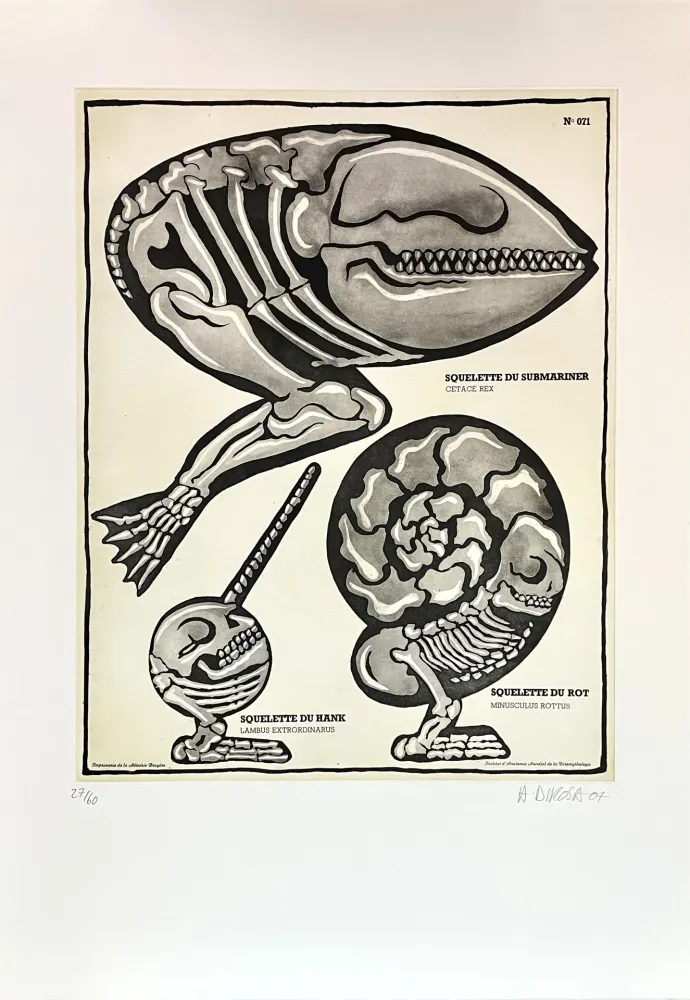 Gravura Di Rosa - Squelette de Submariner