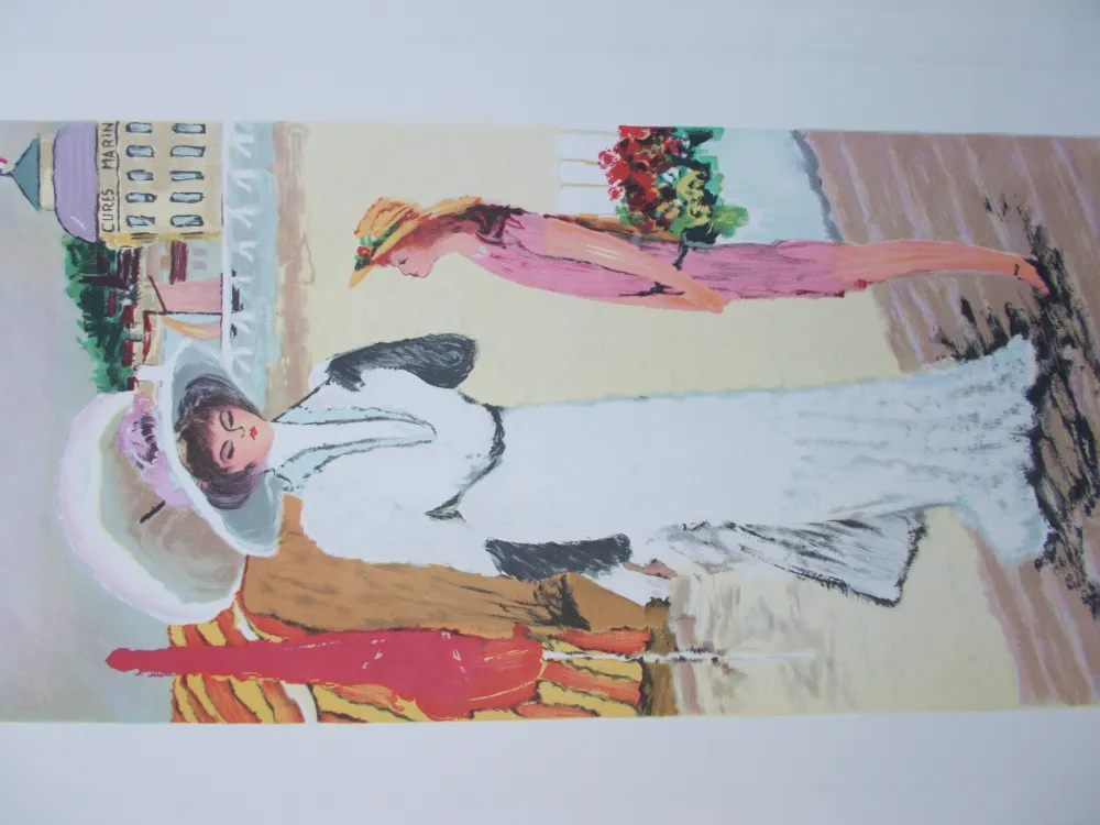 Litografia Dilley - La cure marine