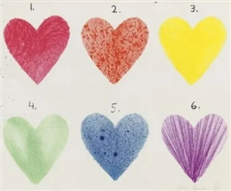 Litografia Dine - Dutch Hearts