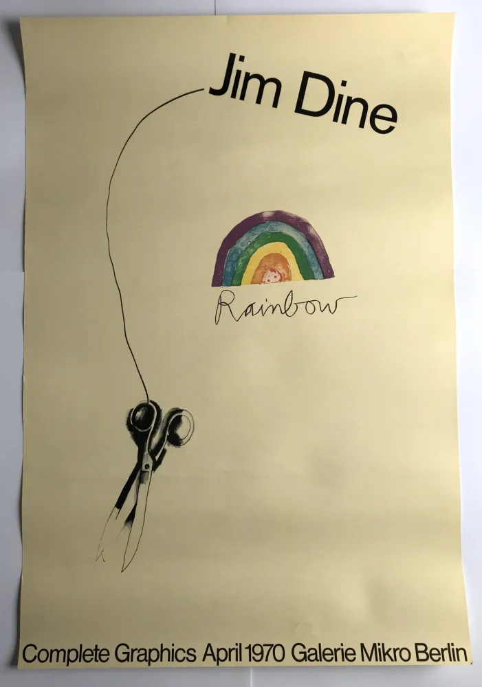 Cartaz Dine - Rainbow Scissors / Galerie Mikro Berlin