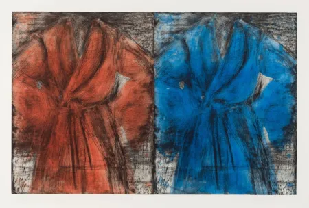 Água-Forte E Água-Tinta Dine - Red and Blue Robe