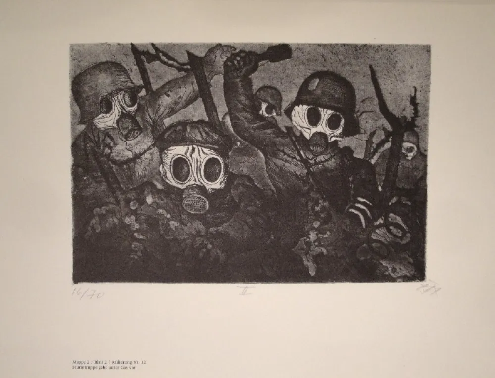 Livro Ilustrado Dix - Der Krieg