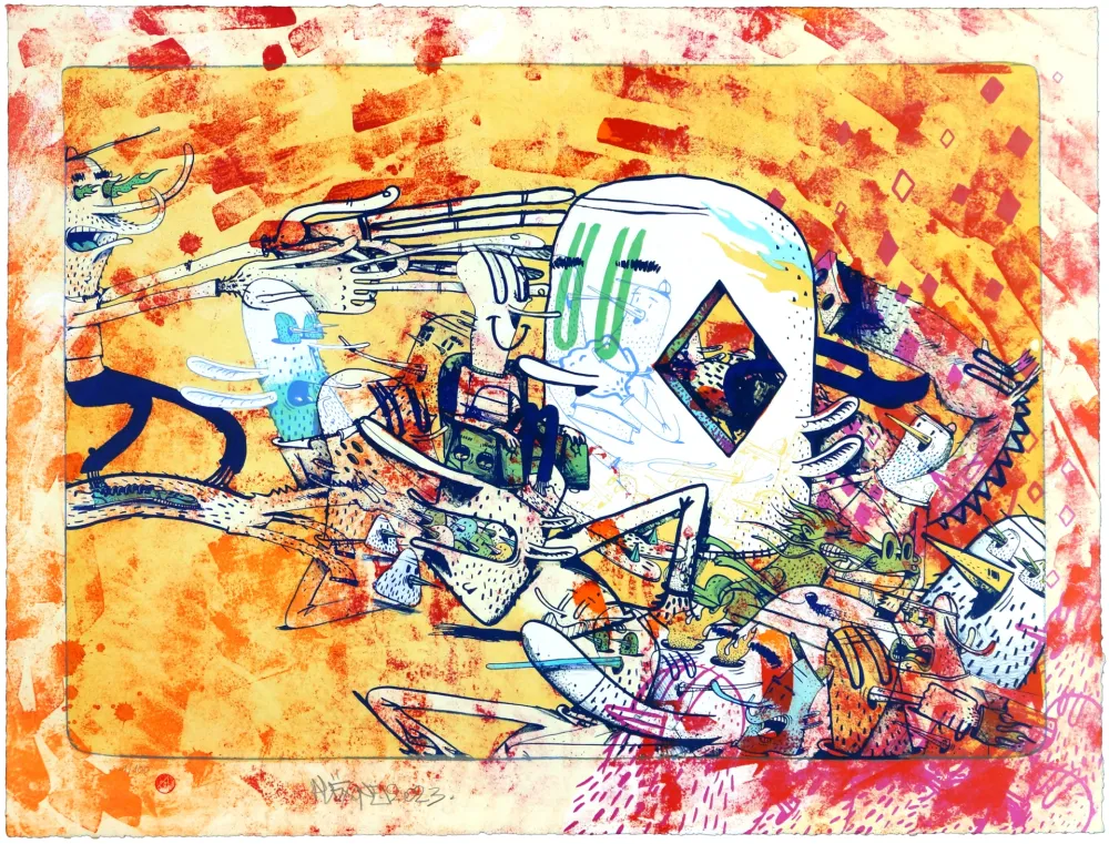 Litografia Dizac - Sans titre