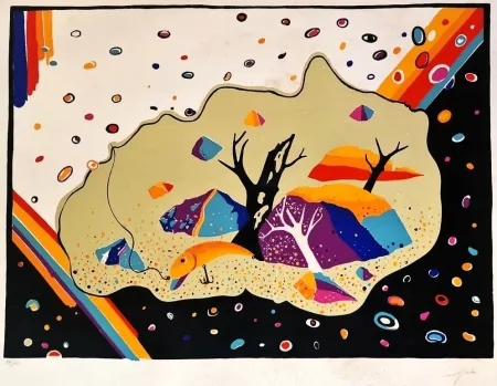 Serigrafia Djak - Senza titolo