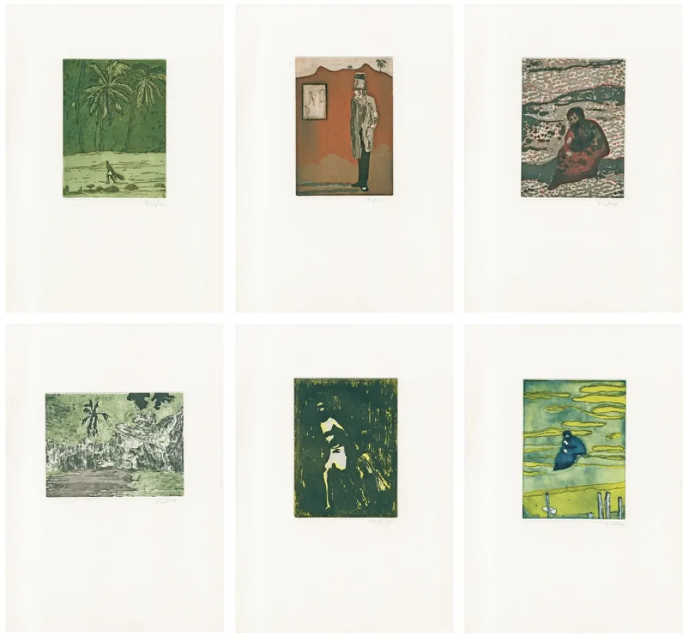 Água-Forte Doig - Black Palms