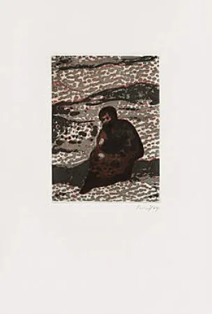 Água-Tinta Doig - Figure by a River