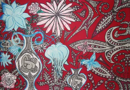 Litografia Dokoupil - Untitled (red)