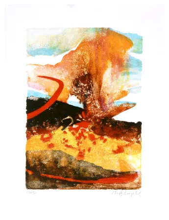 Litografia Dolma - Orange Tephra