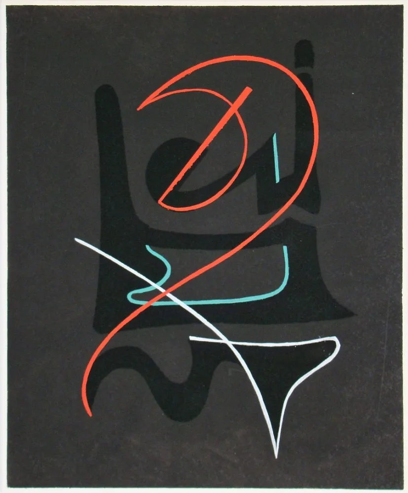 Estêncil Domela - Composition abstrait