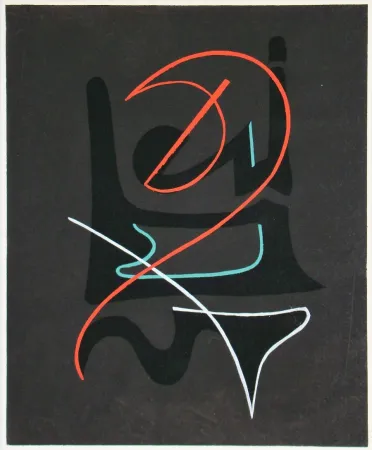 Estêncil Domela - Composition abstrait