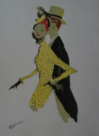 Litografia Domergue - La Parisienne: Arlette