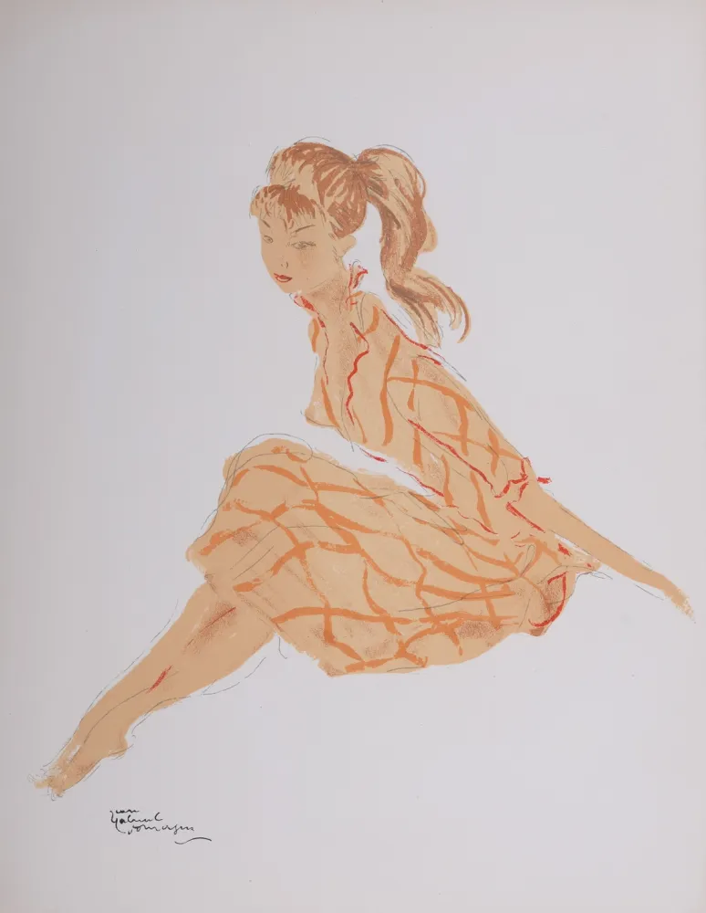 Litografia Domergue - La Parisienne : Cathie, 1956