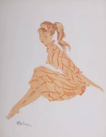 Litografia Domergue - La Parisienne : Cathie, 1956