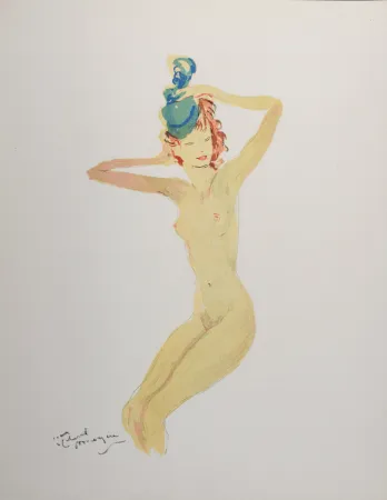 Litografia Domergue - La Parisienne : Elvire, 1956