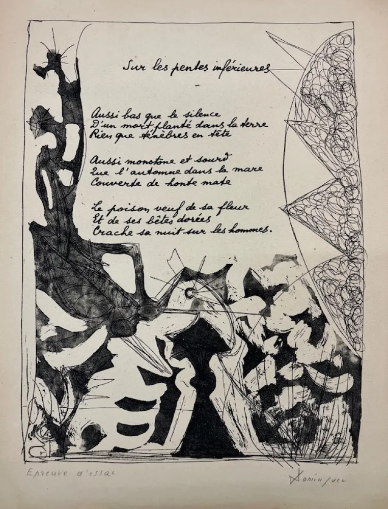 Água-Forte E Água-Tinta Dominguez - Sur les penles inférieures