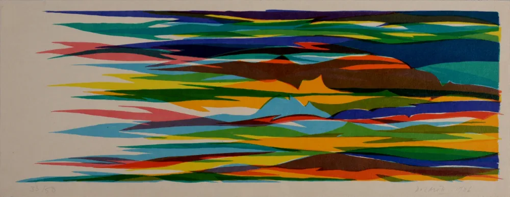 Litografia Dorazio - Kokkora (#H), 1987 - Hand-signed & numbered