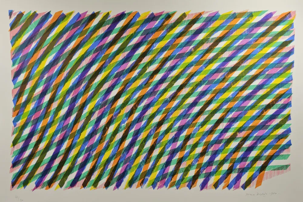 Litografia Dorazio - RETICOLO. COMPOSIZIONE NO 2